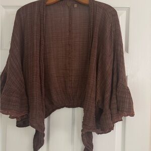 Free people brown shrug